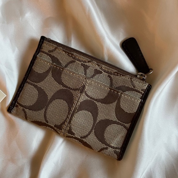 Coach | Bags | Coach Signature Monogram Wallet Wristlet And  Coach Signature Monogram‎ Wallet, Wristlet, and Cardholder Set Brown Tan Lilac
